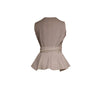 Blusa beige sin mangas