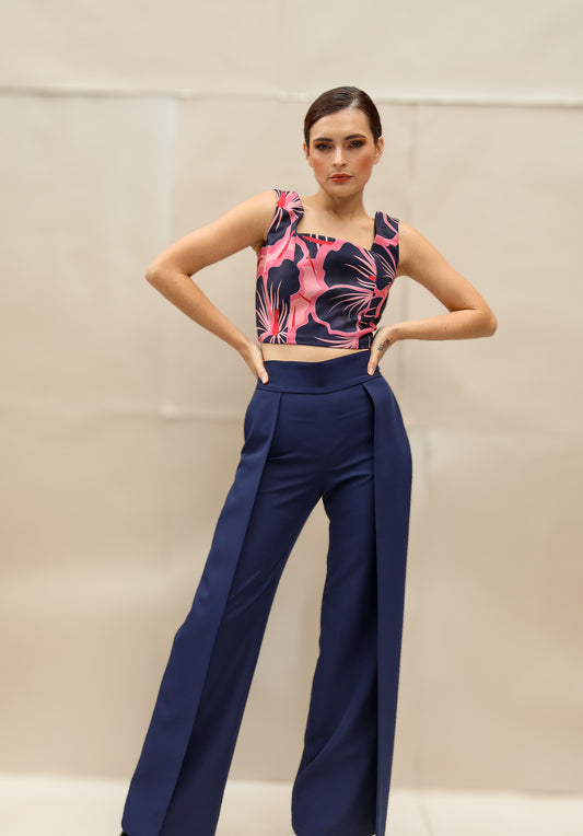 Crop top estampado DH