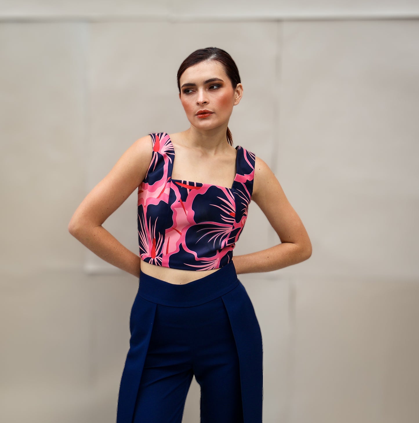 Crop top estampado DH