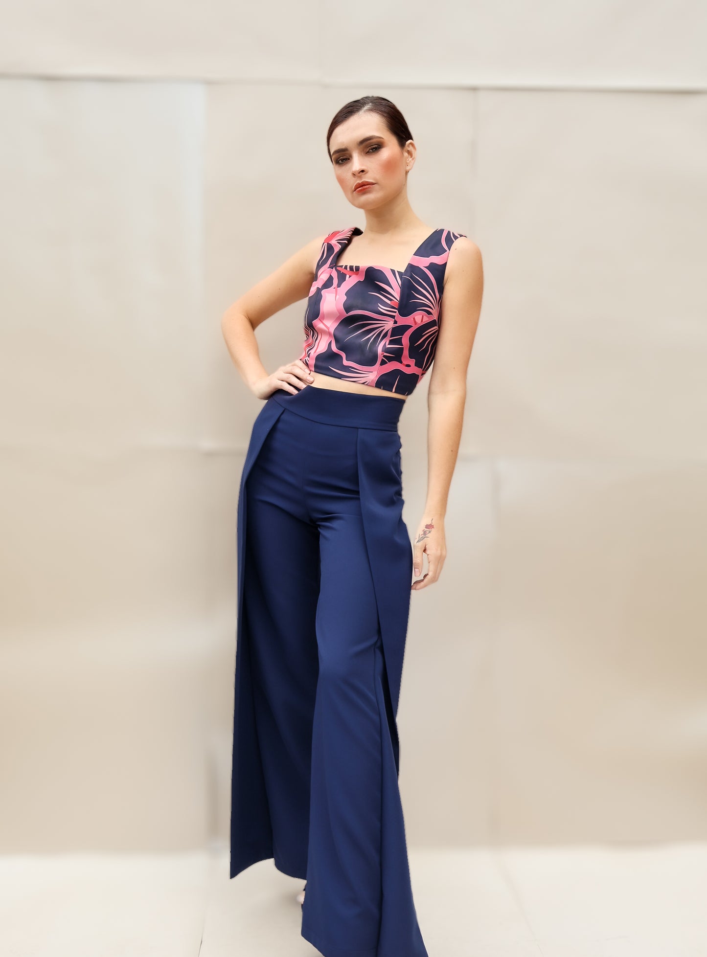 Crop top estampado DH