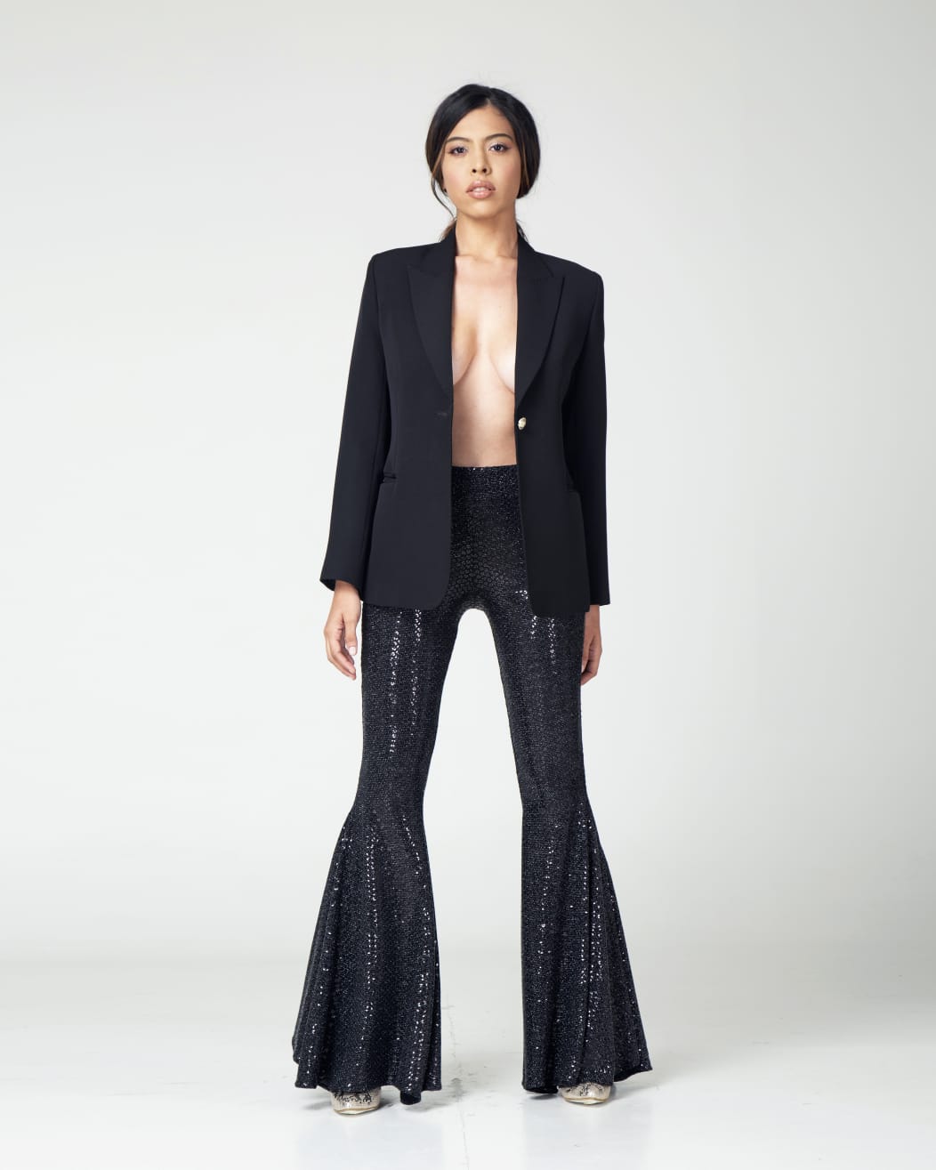 Pantalón negro retro-chic